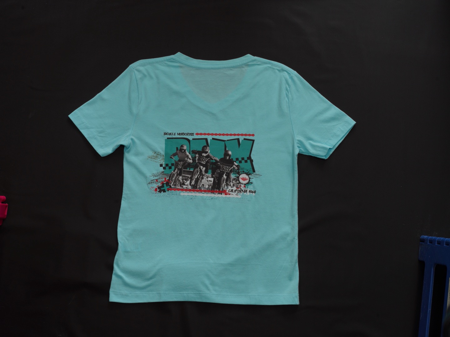 Camiseta BMX Azul Claro